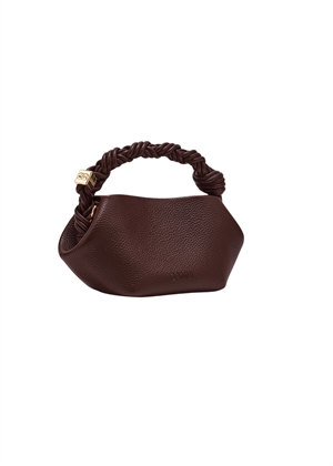 Ganni Bou mini grained bag Chicory Coffee A7275 Ganni 